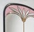 Large Vintage Art Deco Italian Mirror in Pink and Black, 1970s For Sale - Image 6 of 12