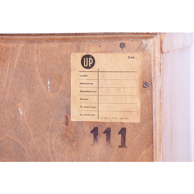 Art Deco Maple Wardrobe by J. Halabala for Up Zavody, Czech, 1930s For Sale - Image 18 of 18