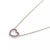 Contemporary Tiffany & Co. Classic Mini Heart Pink Sapphire 18k White Gold Pendant Necklace For Sale - Image 3 of 6