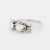 Vintage You and Me Ring in Gold, Platinum and Diamonds, Size 5.75 For Sale - Image 4 of 9