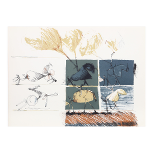 Horse Study, Signed Lithograph by Dimitri Petrov