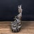 Vintage Bronze Green Tara Statue With Gemstone Inlays For Sale In Los Angeles - Image 6 of 9