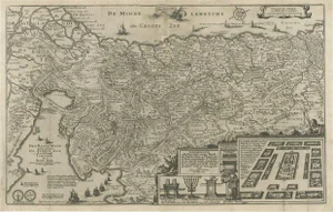 Antique Map of the Holy Land, 1648