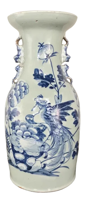 19th Century Chinese Blue & White Vase