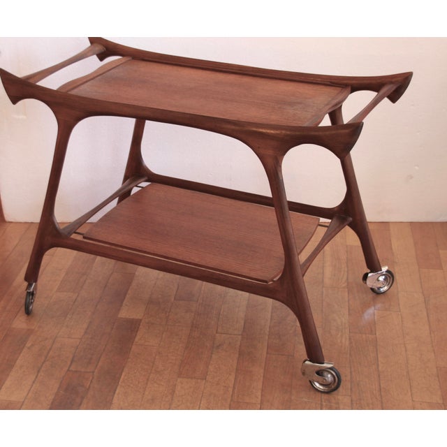 Mid-Century Modern Bar Trolley by Ico Parisi, 1955 For Sale - Image 3 of 16