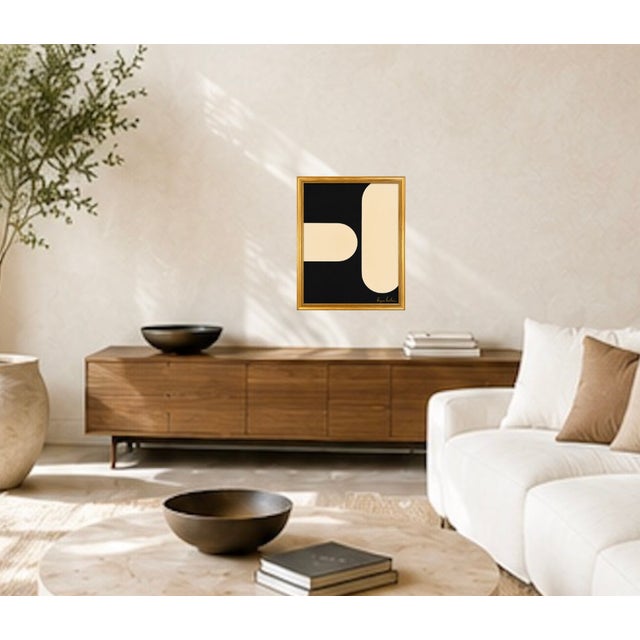 Paint Title: Silent Alignment Modern Painting, Framed by Bryan Boomershine For Sale - Image 7 of 9