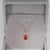 Contemporary Natural Padparadscha Sapphire Pendant With Earth-Mined Diamonds: Solid 14k Gold For Sale - Image 3 of 7