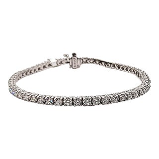 2.87 Ct Diamond Tennis Bracelet For Sale