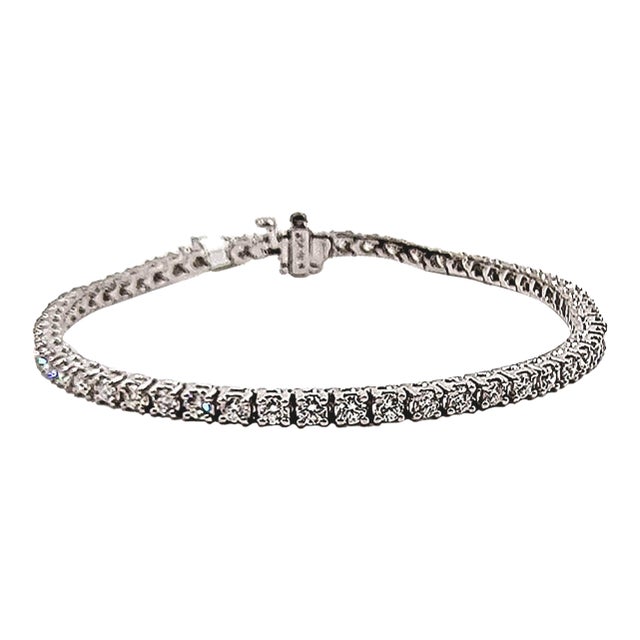 2.87 Ct Diamond Tennis Bracelet For Sale