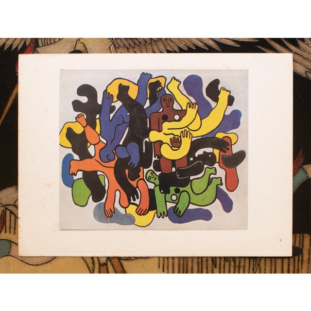 Pop Art 1948 After Fernand Léger, "The Great Divers" First Edition Period Offset Lithograph For Sale - Image 3 of 7