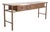 Mastercraft Etched Bronze Burlwood Console or Writing Desk 6 Ft For Sale
