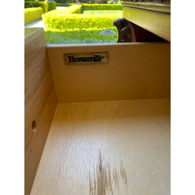 Wood 1990s Two Thomasville Night Stands For Sale - Image 7 of 12