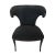 Architecturally stunning chairs. Completely refinished and reupholstered in a tone on tone black velvet. 70 years later,...