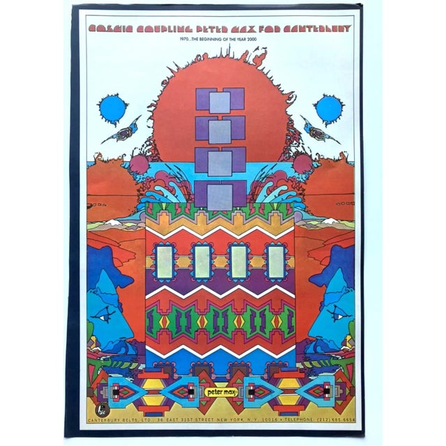 Up for sale is this fabulous print from Peter Max, one of several we are currently selling from a rare, out of print...