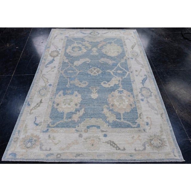 Turkish Oushak Rug 4'11" x 7' #16434 Explore a curated collection of hallway runners, wool rugs, and handmade masterpieces...