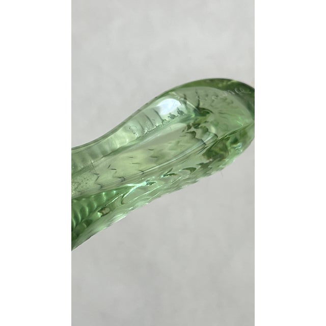 Mid 20th Century Lalique France Green Komodo Dragon Salamander Lizard Chameleon Signed For Sale - Image 5 of 6