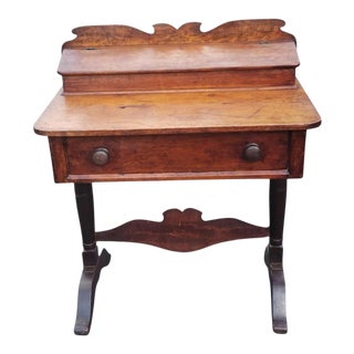 1800s New England Pine Writing Desk For Sale