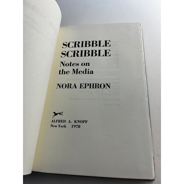 American 1978 Scribble Scribble Nora Ephron First Edition Book For Sale - Image 3 of 6