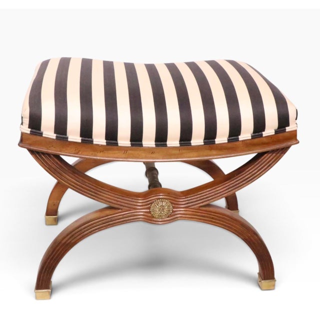 Pr. Regency Revival Bench Ottomans For Sale - Image 14 of 17