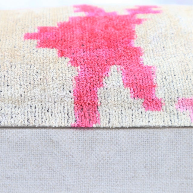 Modern Handmade Throw Pillow + Down Insert 16 x 24 For Sale In San Francisco - Image 6 of 11