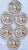 Ceramic 1920’s Antique Japanese Chinoiserie Hand Painted Traditional Geisha Girl & Pagoda Plates & Small Bowls - A 21 Piece Set For Sale - Image 7 of 10