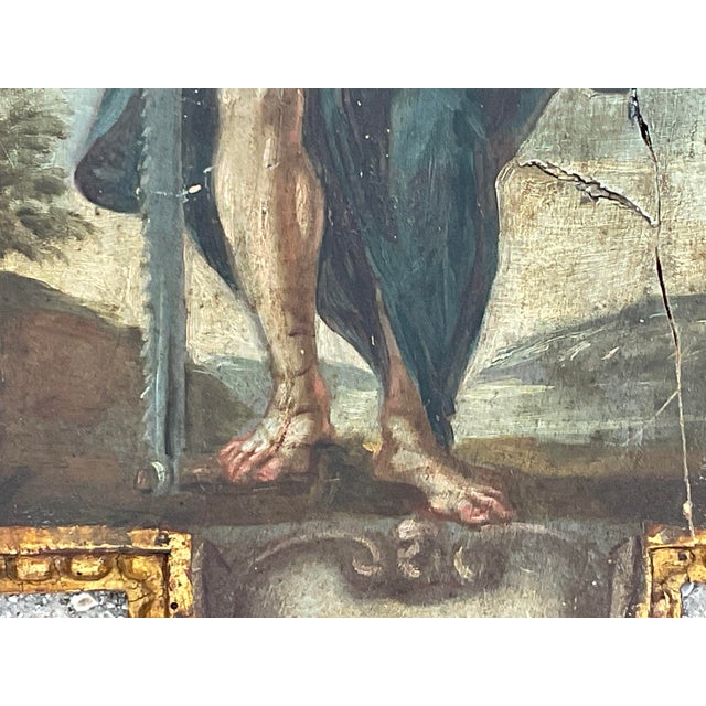 Wood 18th Century Italian School St. Jerome "Remissionem Peccatorum" ("Remission of Sins") For Sale - Image 7 of 11