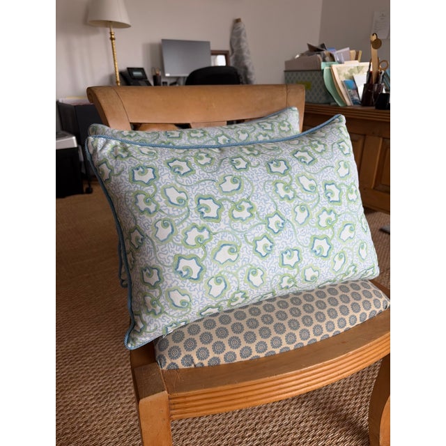 2020s Stout Lumbar Pillows With Samuel and Sons Cord From Kips Bay Showhouse For Sale - Image 5 of 6