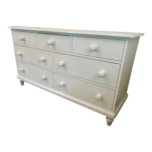 Vintage Pottery Barn Kids White Double Dresser