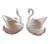 Mid 20th Century Vintage Ceramic Swan Centerpiece/Cachepot - A Pair For Sale - Image 5 of 11