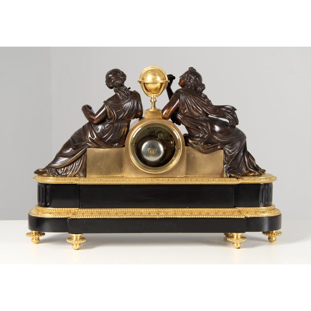 Astronomy Mantel Clock, 1840s For Sale - Image 13 of 18