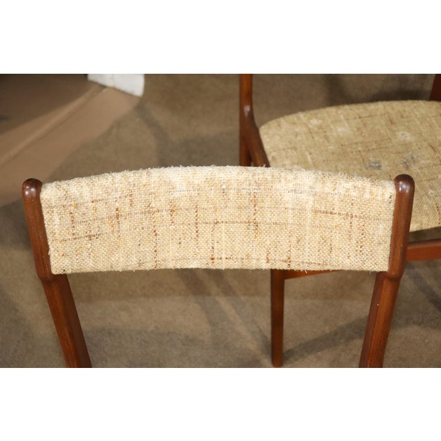 Beige Mid 20th Century Erik Buch Style Chairs - 4 Pieces For Sale - Image 8 of 9