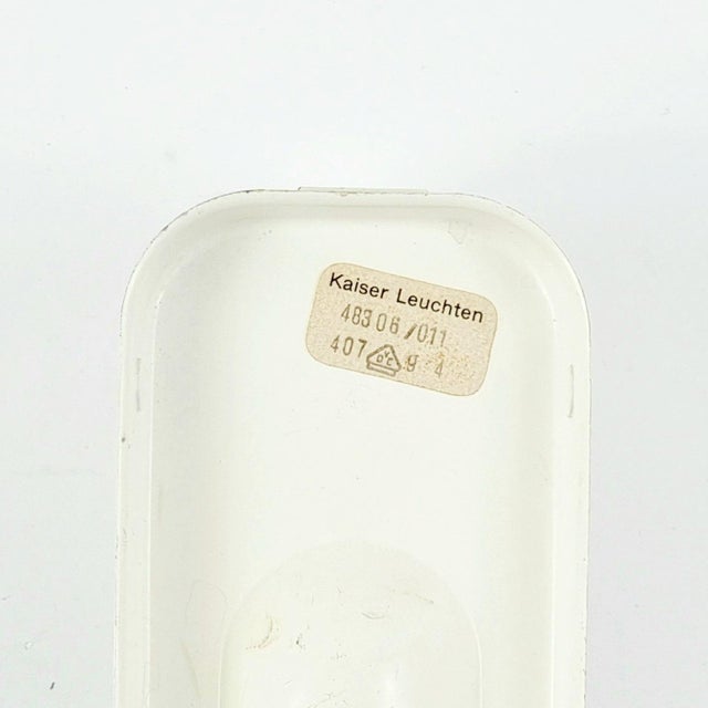 Mid-Century Modern Glass and Chrome Wall Lamps from Kaiser Leuchten, 1960s, Set of 2 For Sale - Image 9 of 10