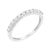 Elegant and timeless, this IGI certified 10K white gold diamond band features 0.5 carat total weight of round, brilliant...