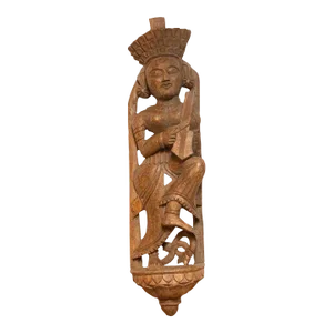 Sarangi Hand Carved Musician