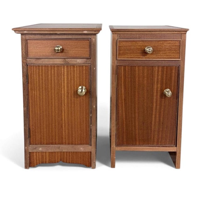 Vintage Bedside Cabinets in Wood, Set of 2 For Sale - Image 3 of 11