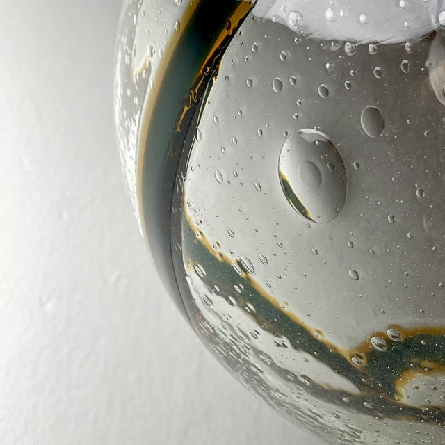 Large Vintage Swirled Murano Glass Pendant Lamp, 1970s For Sale - Image 14 of 18