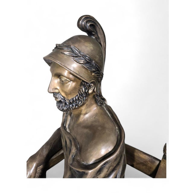 Monumental Roman Bronze Sculpture, 1950 For Sale - Image 9 of 18