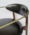 C.1950's Dan Johnson for Selig of Denmark, Walnut & Brass "Viscount" Accent/Lounge Chair With Brentano Textile For Sale - Image 12 of 18