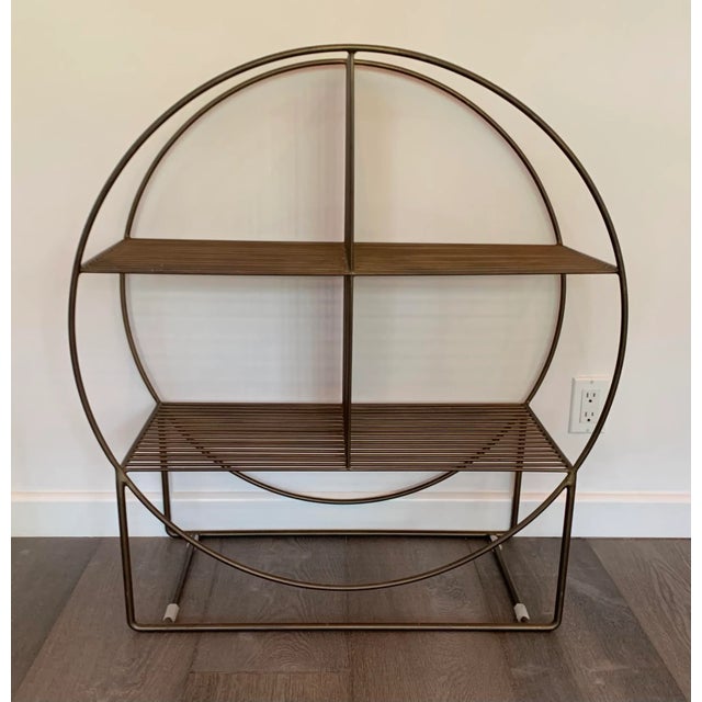 Modern Brass Wire Shelf Unit For Sale - Image 10 of 10