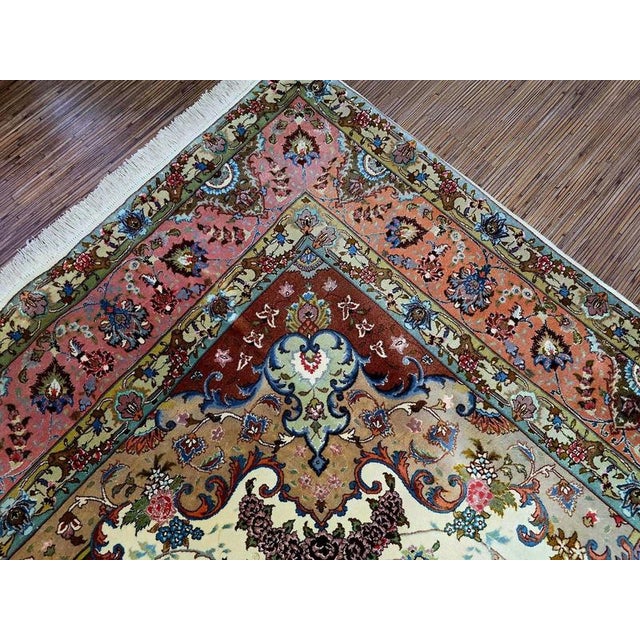 Red Middle Eastern Rug in Cork Wool For Sale - Image 8 of 11