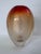 Evolution by Waterford “Mesa Sunrise” Red Amber Art Glass Vase, Poland For Sale In Orlando - Image 6 of 10
