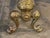 Early 20th Century Vintage Ornate Brass Fireplace Andirons—A Pair For Sale - Image 5 of 8