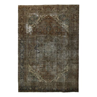 Vintage Middle Eastern Hand-Knotted Rug For Sale