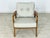Modern Retro Armchair in Chestnut Wood For Sale - Image 11 of 11