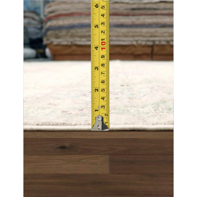 2020s Pasargad Home Oushak Beige Wool Area Rug- 9' 0'' X 12' 2'' For Sale - Image 5 of 6