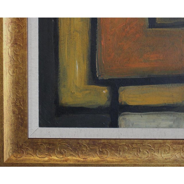 Postwar European Artist, The Vanguard Series Nr. XXIV Abstract Composition, 1950s-1970s, Oil on Board, Framed For Sale - Image 9 of 11
