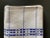 Blue Blue and White Folk Hand-Woven Linen Picnic Napkin, Circa Mid 20th Century For Sale - Image 8 of 12