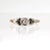Gold Vintage Art Deco Mixed Metals 14 and 18 Karat Gold and Diamond Engagement Ring Size 8.25 For Sale - Image 8 of 12