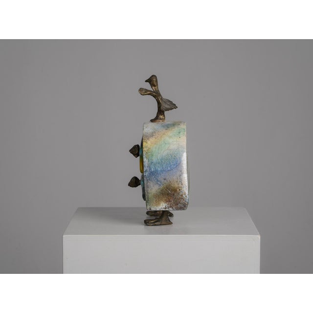Handcrafted Sculptural Ceramic Jewelry Box, Europe, 1980s For Sale - Image 4 of 12