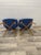 Blue Vintage Blue Upholstery Chairs by Navratil, 1960, Set of 2 For Sale - Image 8 of 9